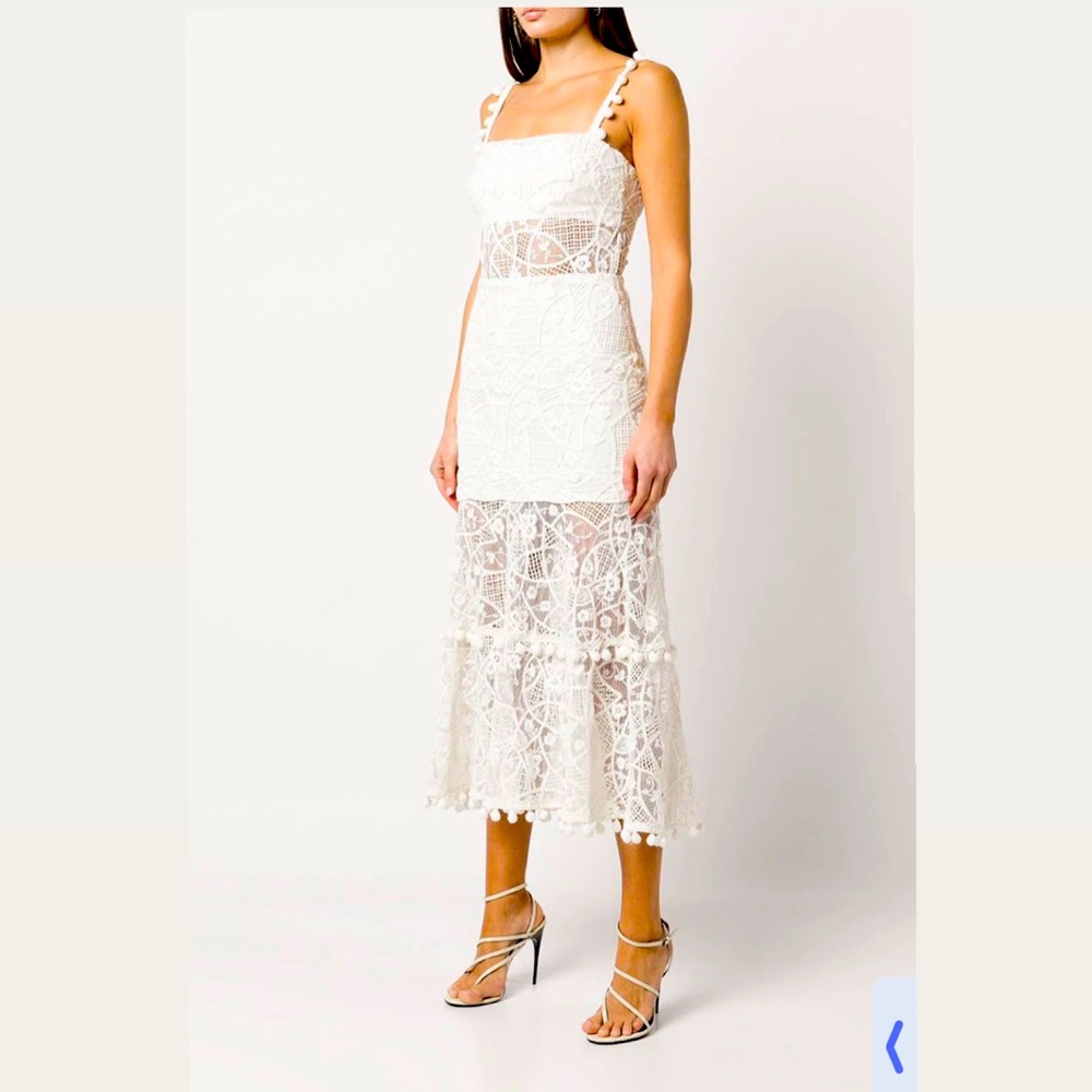 Alexis Lucila Tiered Crochet Lace MIDI Dress. NWT, never worn! Size XS.